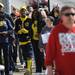 Michigan fans walk outside of the Georgia Dome before the start of the Final Four in Atlanta on Saturday, April 6, 2013. Melanie Maxwell I AnnArbor.com